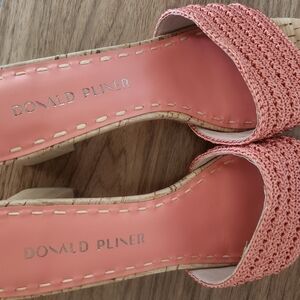 Donald J. Pliner Pink Woven Sandals